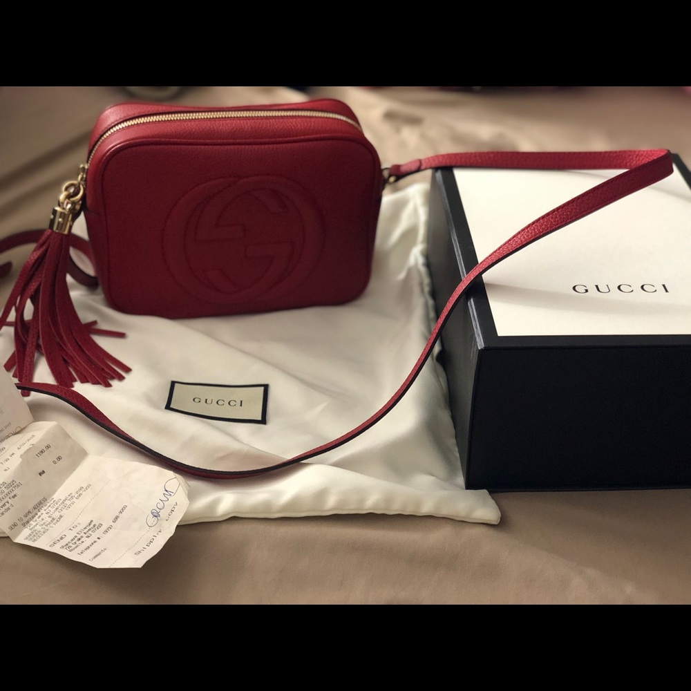 Soho small leather disco bag
